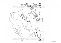Rivestimento tasca laterale/ginocchiera per BMW Motorrad K 100 LT dal 1986