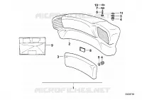 Schienale per BMW Motorrad K 100 LT dal 1986