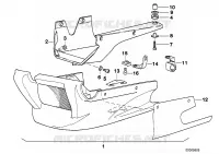 Serie di pezzi di fissaggio per BMW Motorrad K 100 LT dal 1986