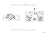 Targhetta carburante per BMW Motorrad S 1000 RR dal 2015