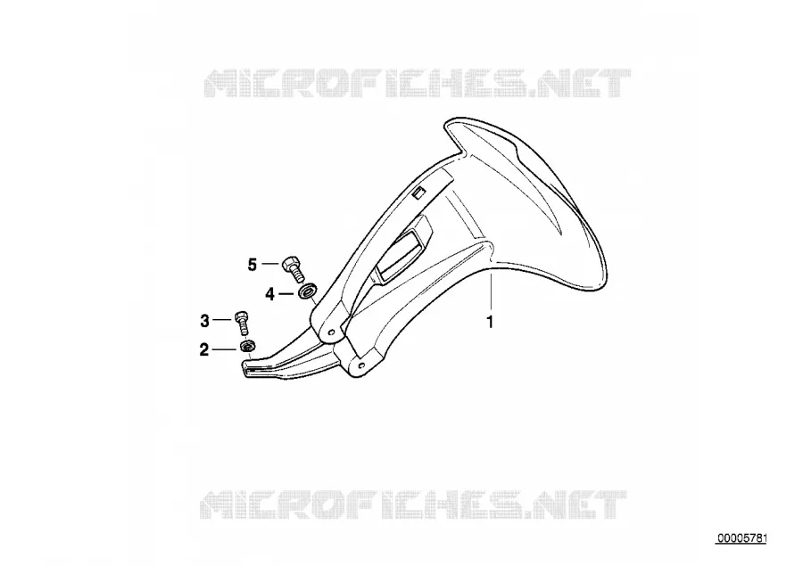 Paraspruzzi posteriore BMW Motorrad BMW Motorrad R 850 1996 4V  259 (0403)